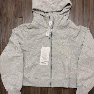 Brand New Grey Lululemon Scuba Oversized Full-Zip Hoodie 2(XXS)